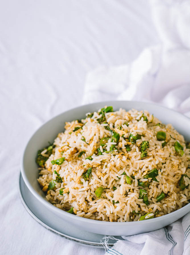 Egg broccolini rice - thespiceadventuress.com