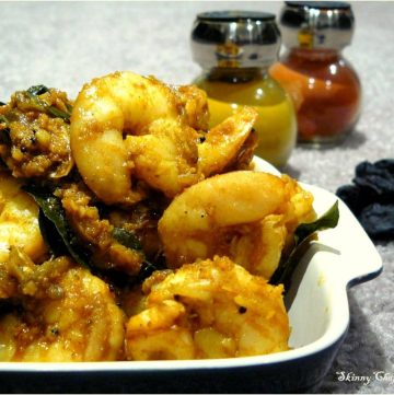 Indian prawn fry with spices