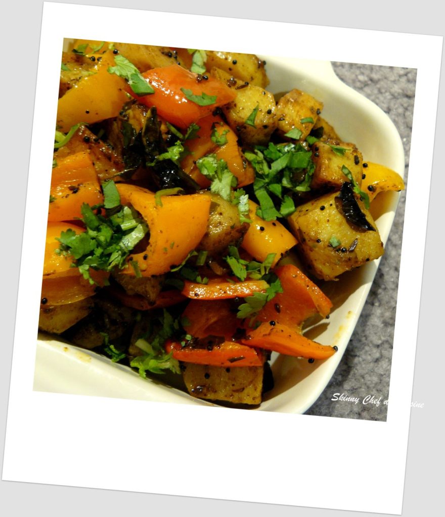 Potato Capsicum Sabzi The Spice Adventuress
