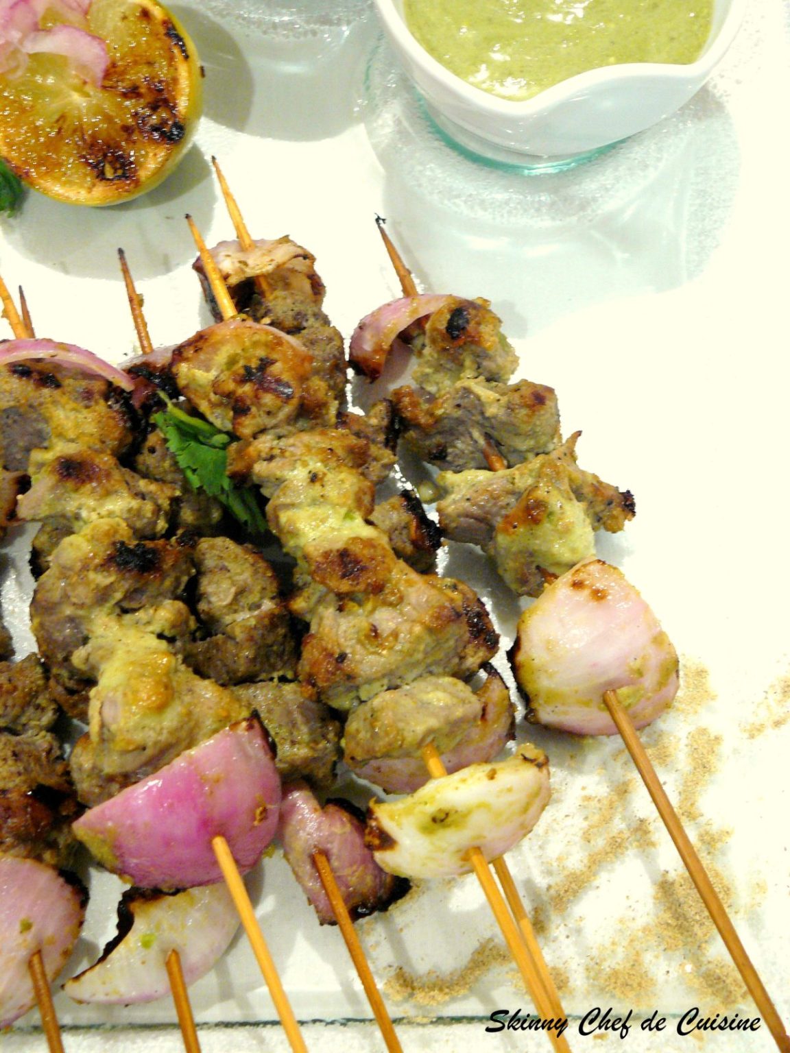 Kairi Gosht Tikka (Grilled Lamb Skewers) - The Spice Adventuress