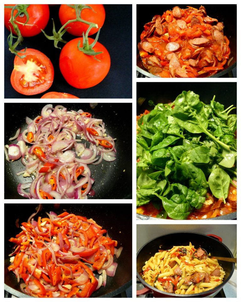 Penne with Kransky and VineRipened Tomatoes The Spice Adventuress