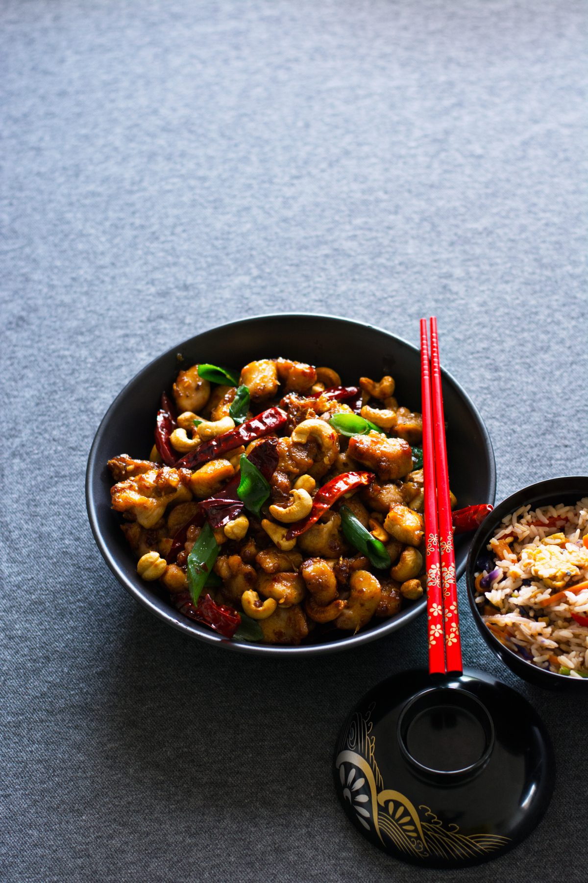 Stir Fried Chicken with Sichuan Peppercorns, Chillies and Cashews - thespiceadventuress.com