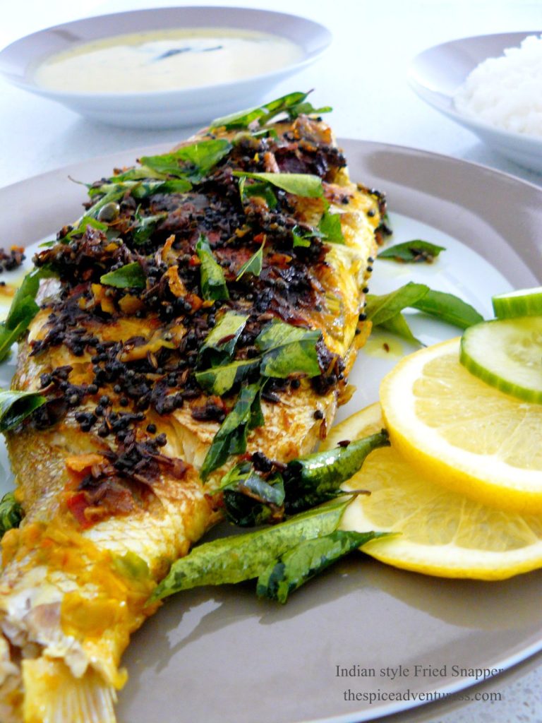 Indian Style Fried Snapper - thespiceadventuress.com