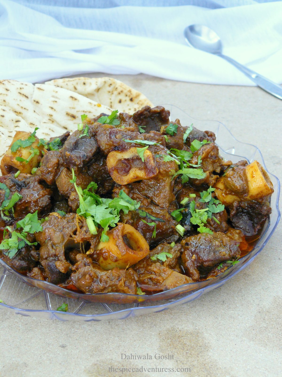 Dahiwala Gosht (Lamb simmered with spices in a smoky yoghurt curry ...