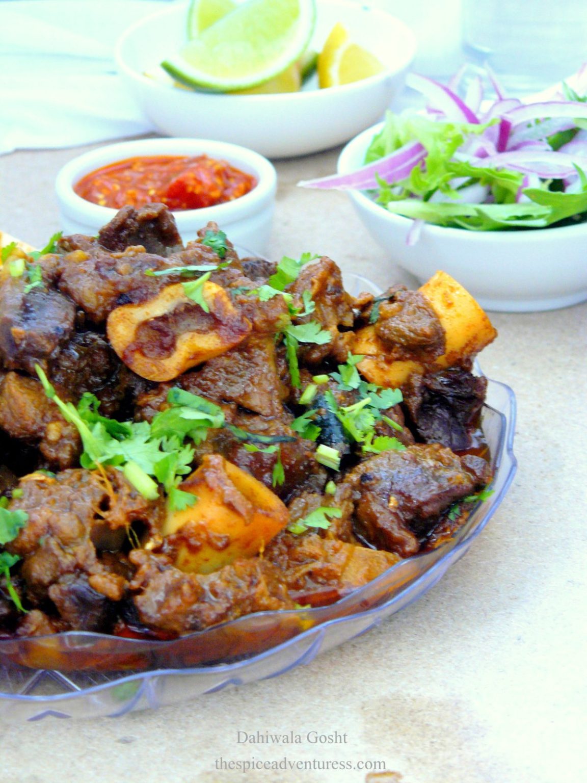 Dahiwala Gosht (Lamb simmered with spices in a smoky yoghurt curry