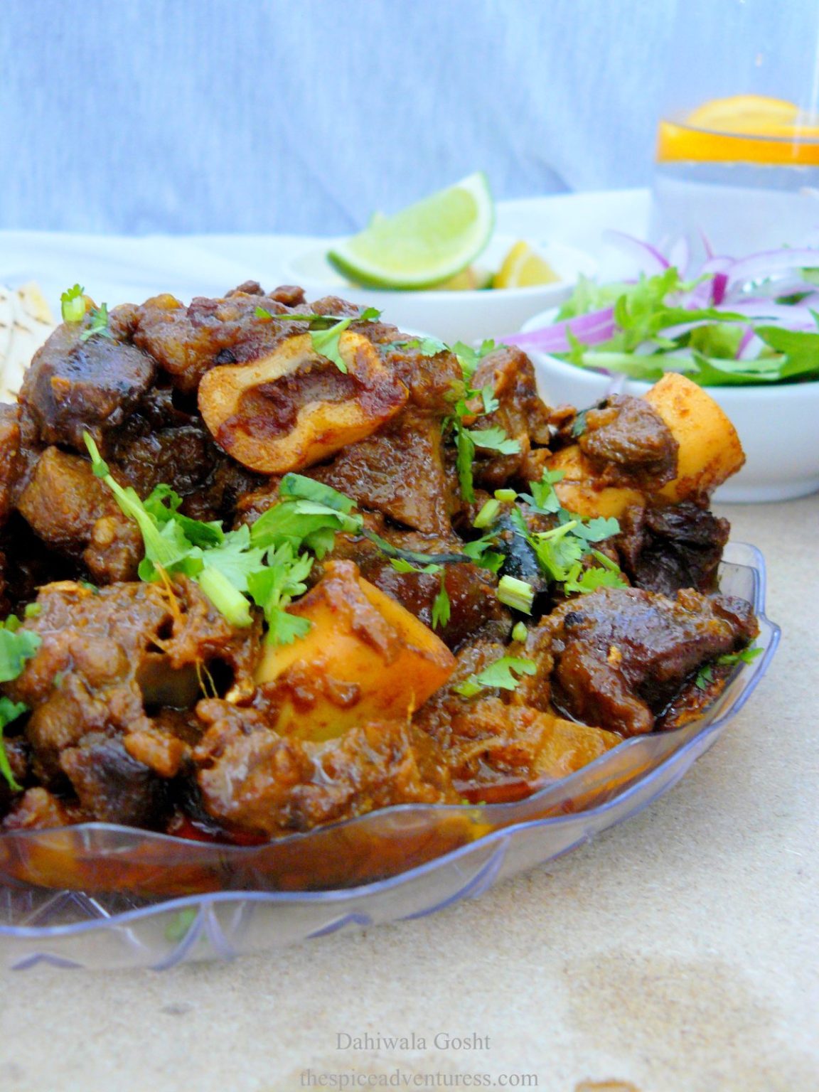 Dahiwala Gosht (Lamb simmered with spices in a smoky yoghurt curry