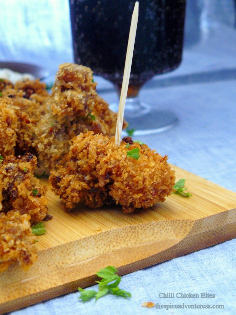 Small pieces of fried chicken