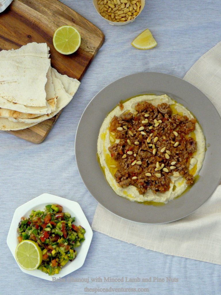 Baba Ghanouj With Minced Lamb And Pine Nuts The Spice Adventuress