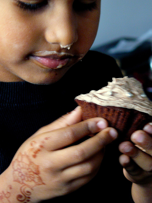 Chocolate Cupcakes with Nutella Buttercream - the way to your children's heart - thespiceadventuress.com