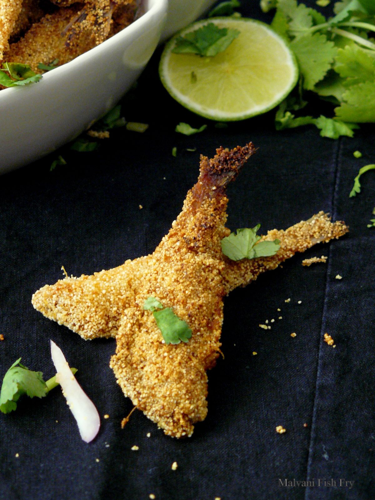 Malvani Fish Fry - a crunchy, mildly spiced fish fry from India - thespiceadventuress.com