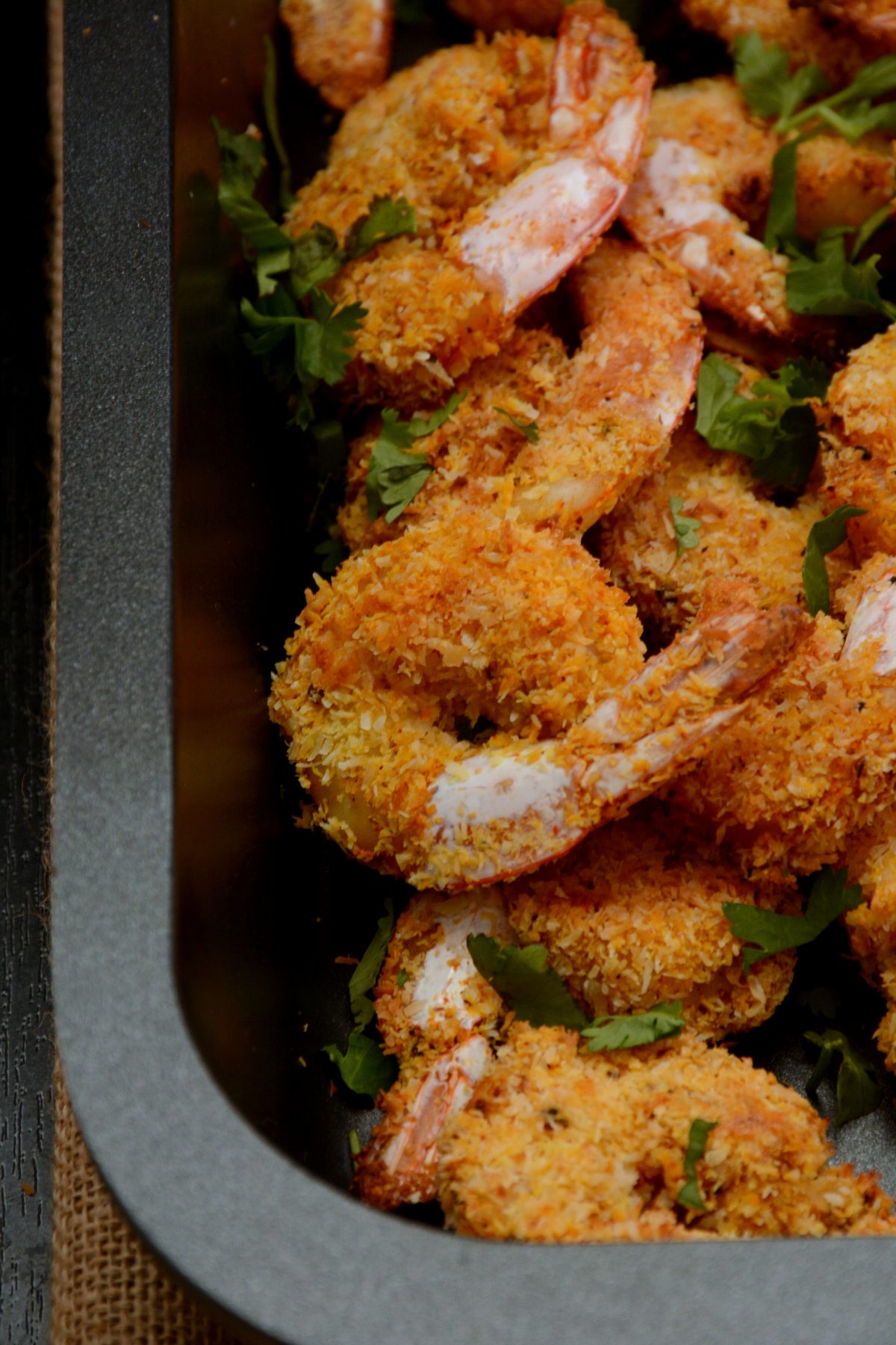 Crumbed Prawns with Desiccated Coconut and Spices - a simple, easy to make crunchy prawn starter for your next party - thespiceadventuress.com