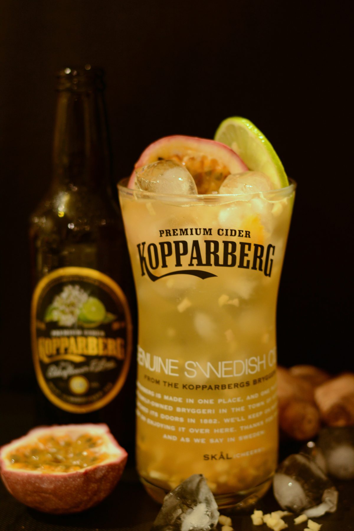 Swedish Mule, a Kopparberg Elderflower & Lime Cocktail - Freshness and slightly spicy undertones from the ginger, zingy bursts of passionfruit and the sweet refreshing vibrancy of the elderflower and lime - thespiceadventuress.com