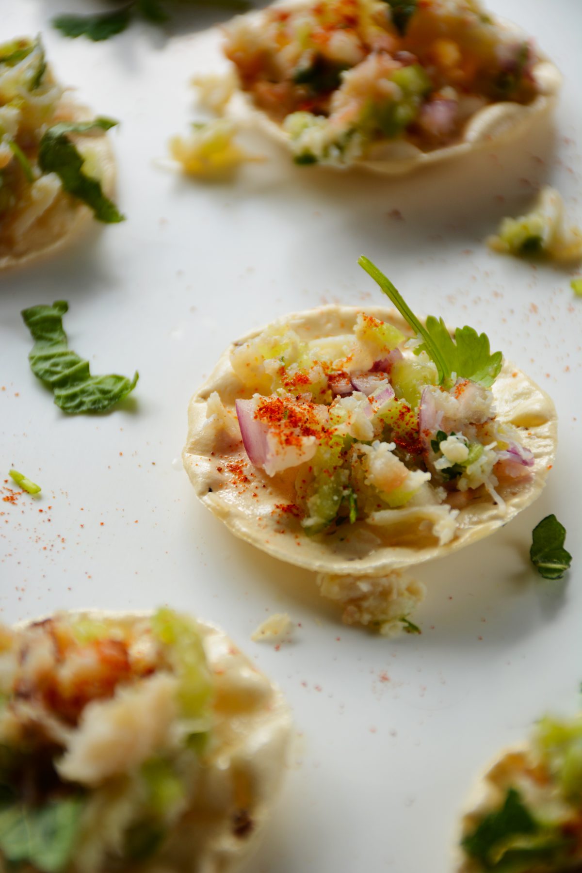 Crab Salad with Asian Herb Dressing - a light, refreshing and gorgeous salad - thespiceadventuress.com