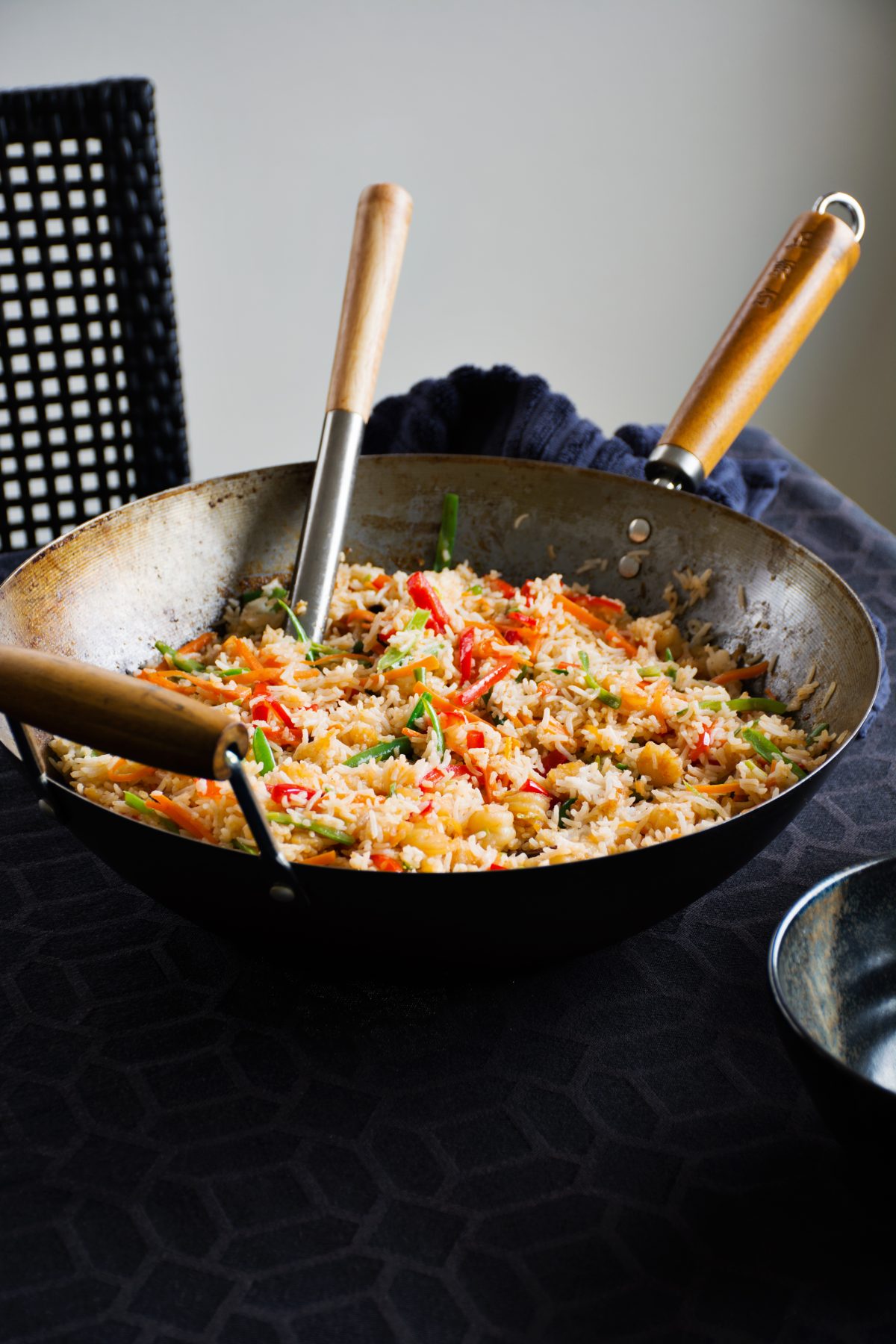 Chilli Prawn Fried Rice - a simple and delicious one pot Indo Chinese style fried rice - thespiceadventuress.com