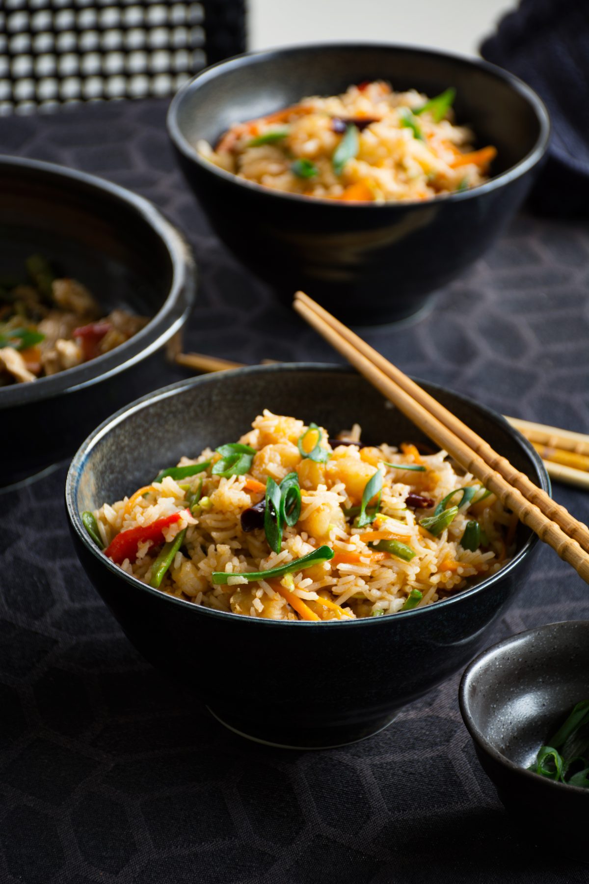 Chilli Prawn Fried Rice - a simple and delicious one pot Indo Chinese style fried rice - thespiceadventuress.com