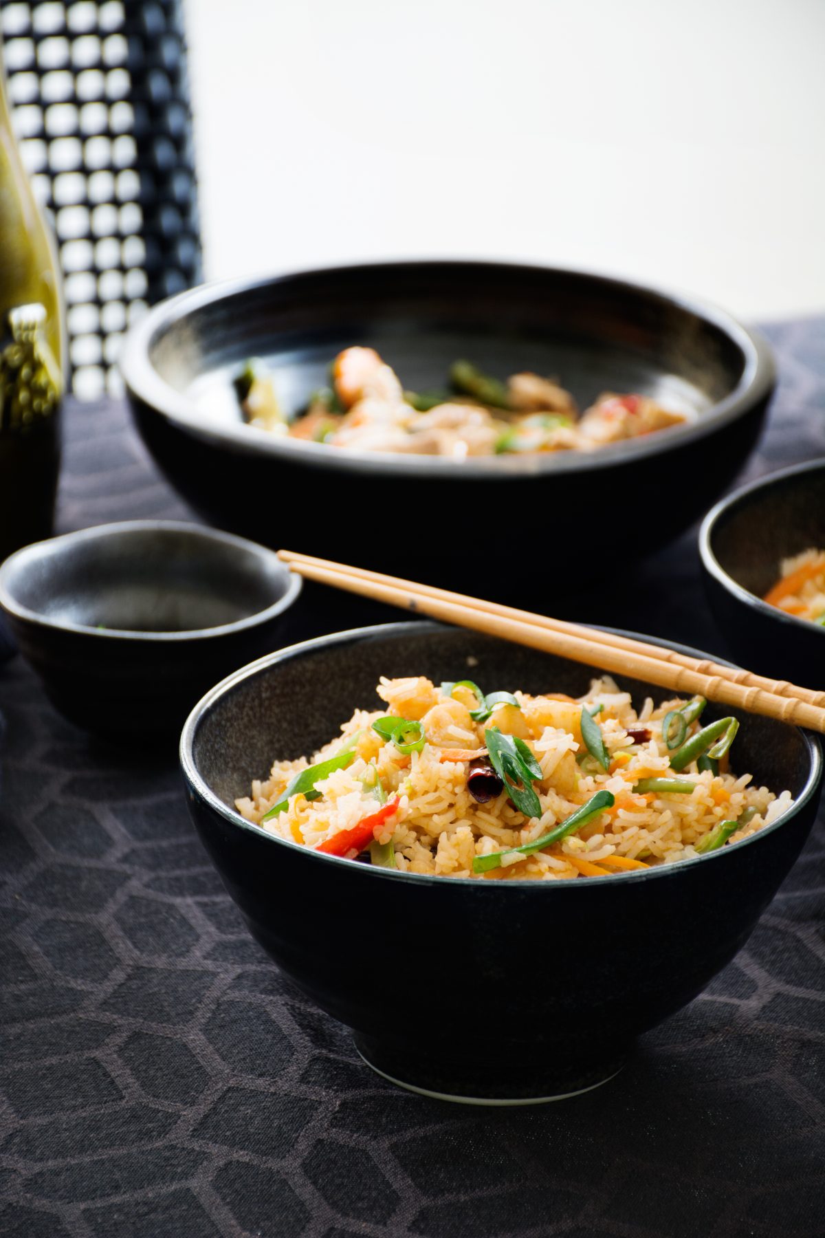 Chilli Prawn Fried Rice - a simple and delicious one pot Indo Chinese style fried rice - thespiceadventuress.com