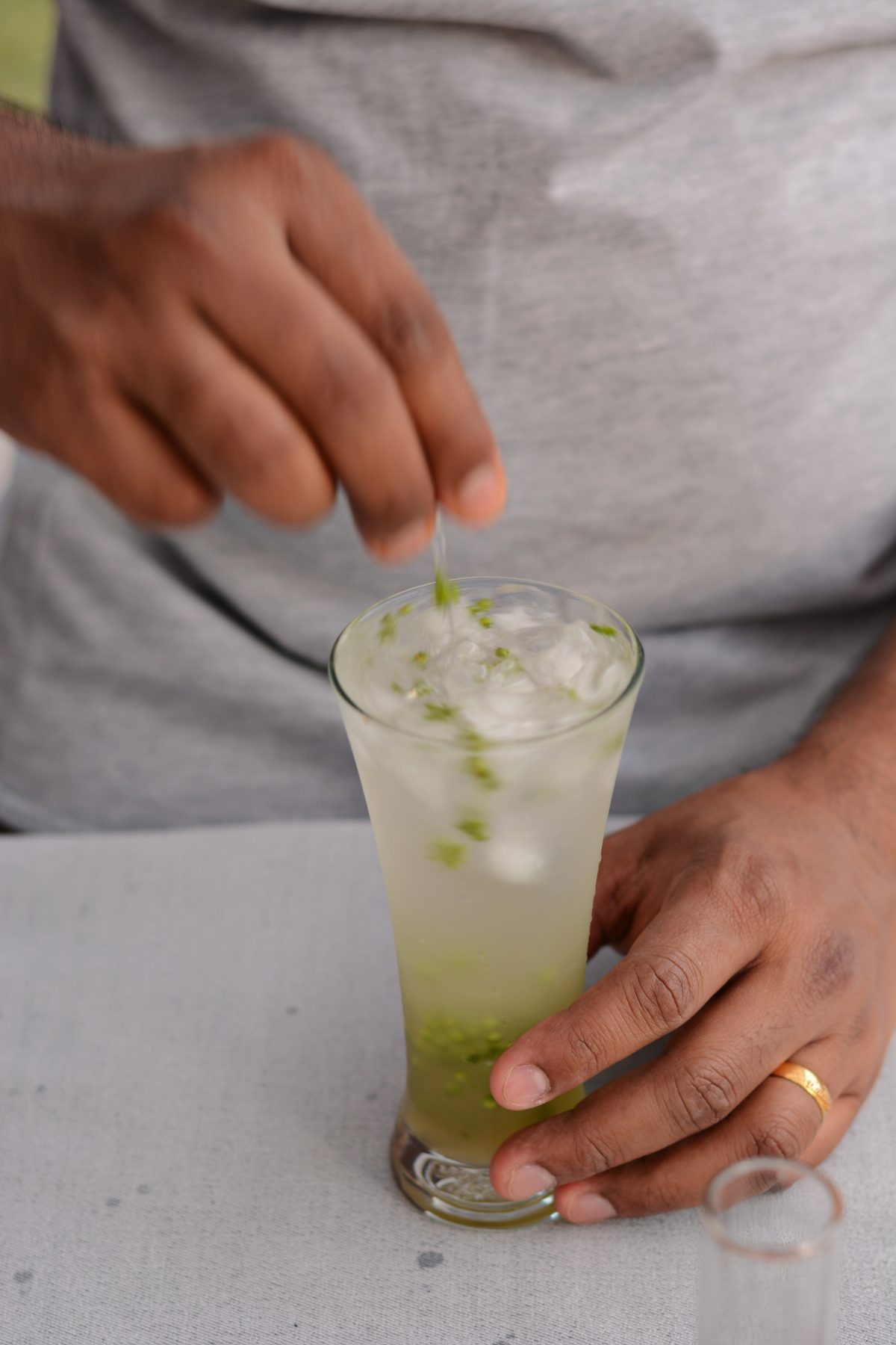 The 'Green' Mojito - a vibrant, summery cocktail with green coriander seeds - thespiceadventuress.com