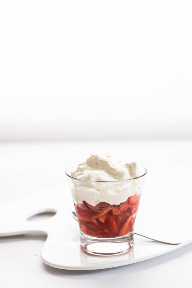 Strawberries, Sparkling Wine, Crème Chantilly, Pistachios - thespiceadventuress.com