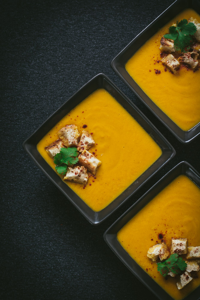 Moroccan Carrot Soup - thespiceadventuress.com