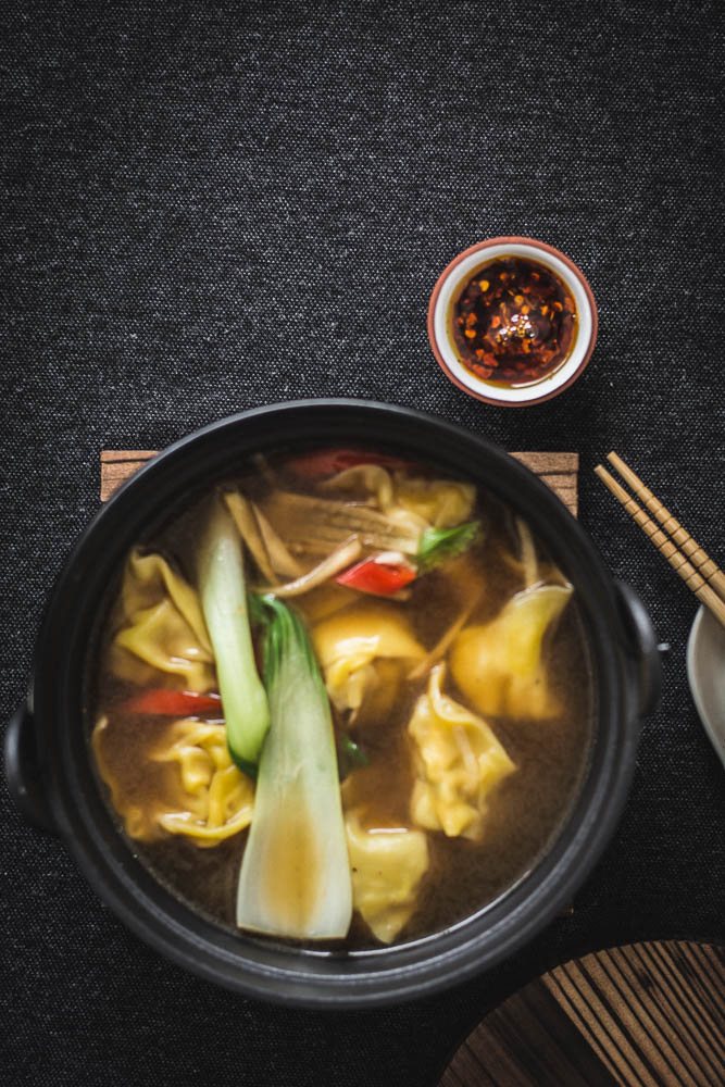 Chicken Wonton Soup - thespiceadventuress.com