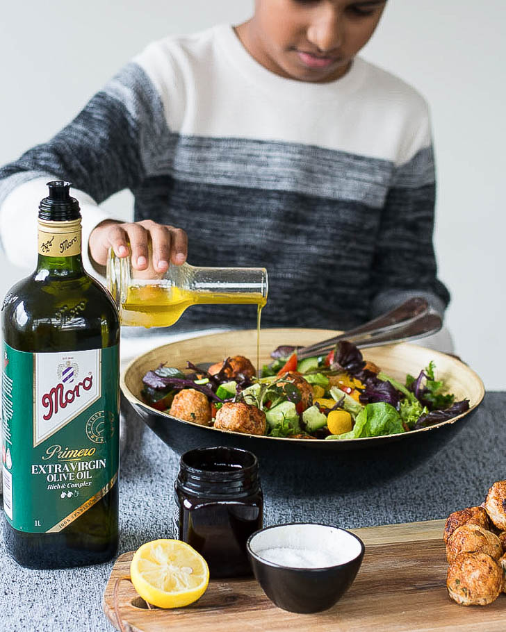 Chicken Meatball Salad 