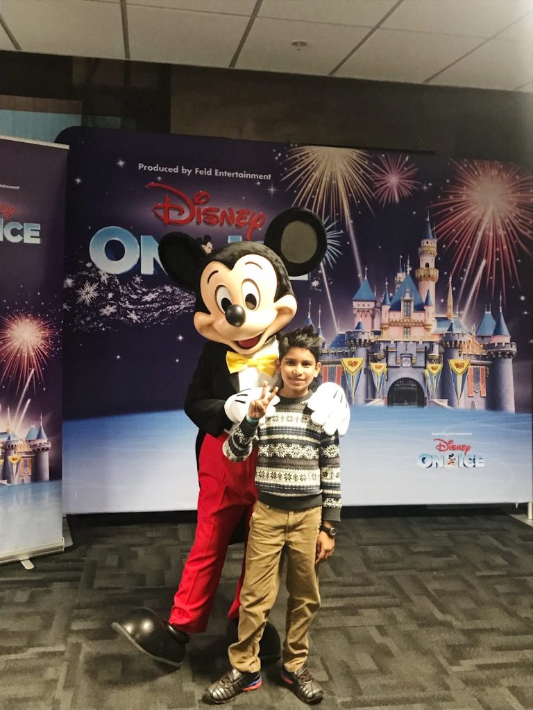 Boy with Mickey Mouse