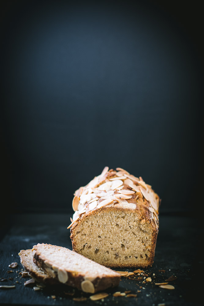 Banana Bread (with Vegemite and Almond Flakes) - thespiceadventuress.com