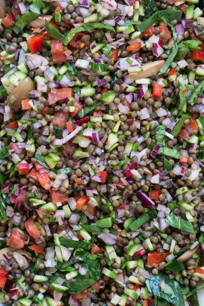 French Green Lentil Salad - The Spice Adventuress