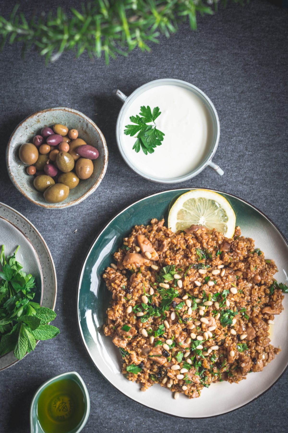 Freekeh Chicken Pilaf