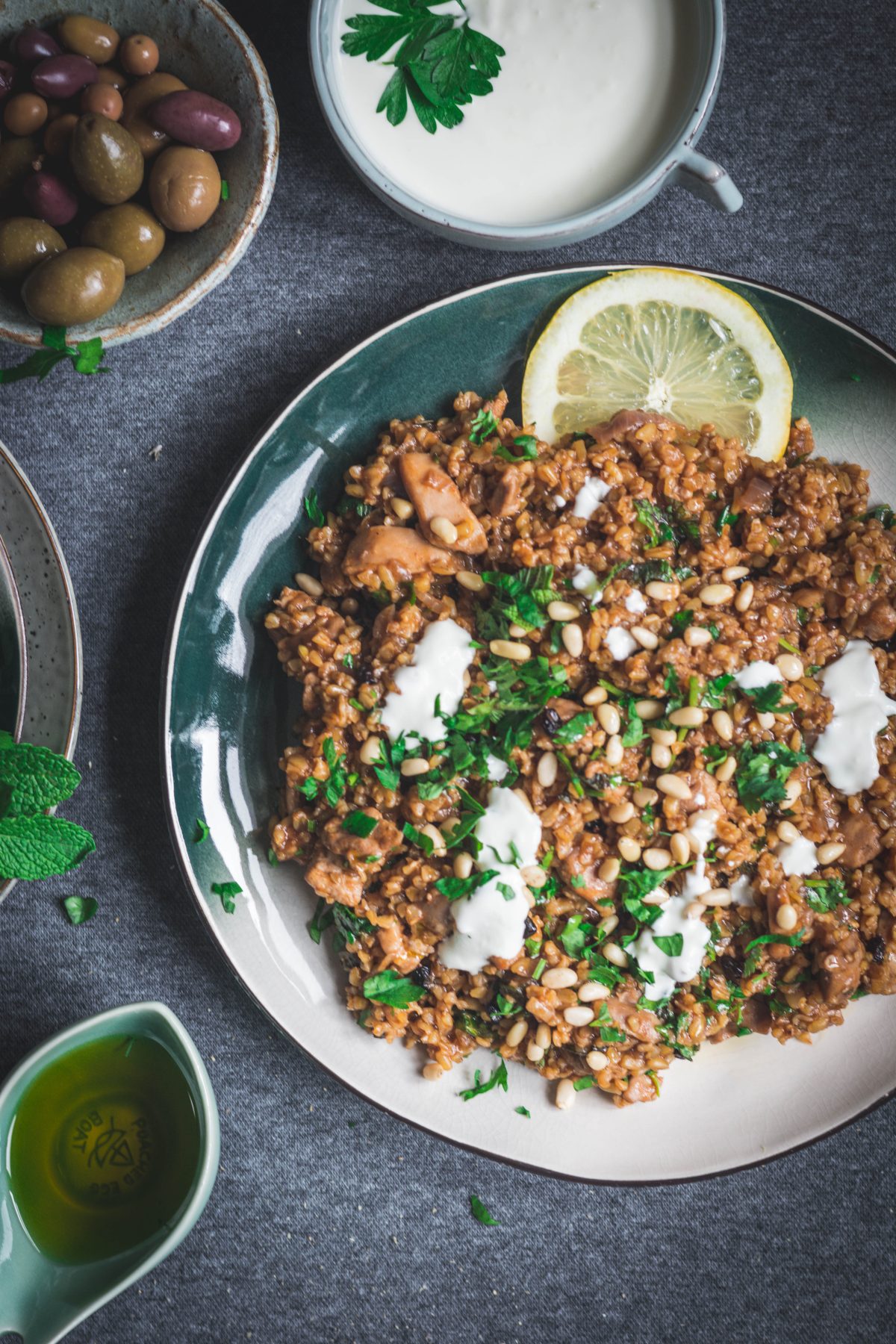 Freekeh Chicken Pilaf