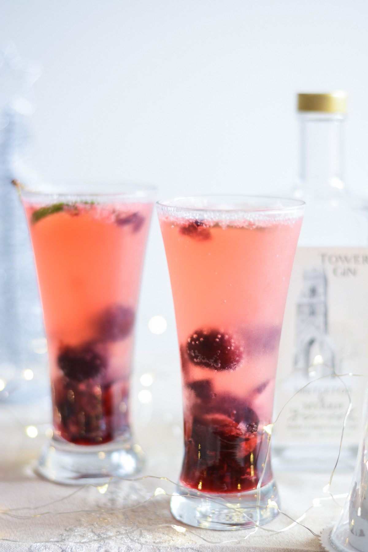 Cherry Gin Spritzer - thespiceadventuress.com