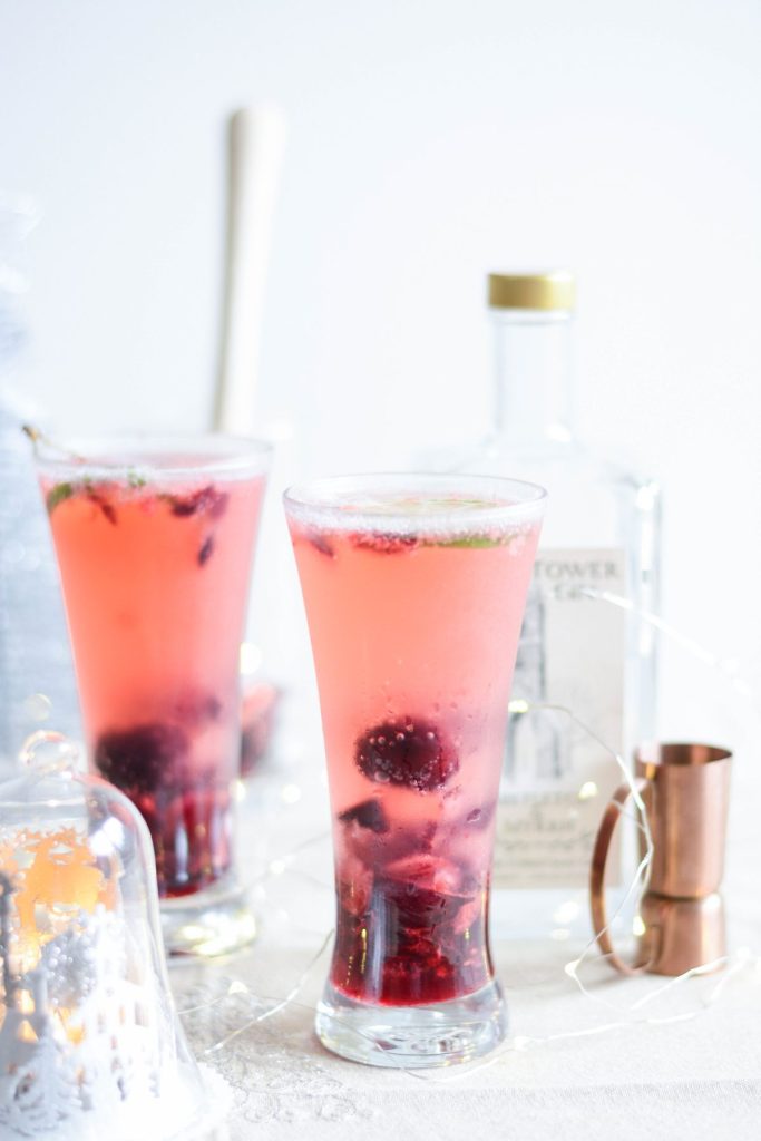 Cherry Gin Spritzer - The Spice Adventuress