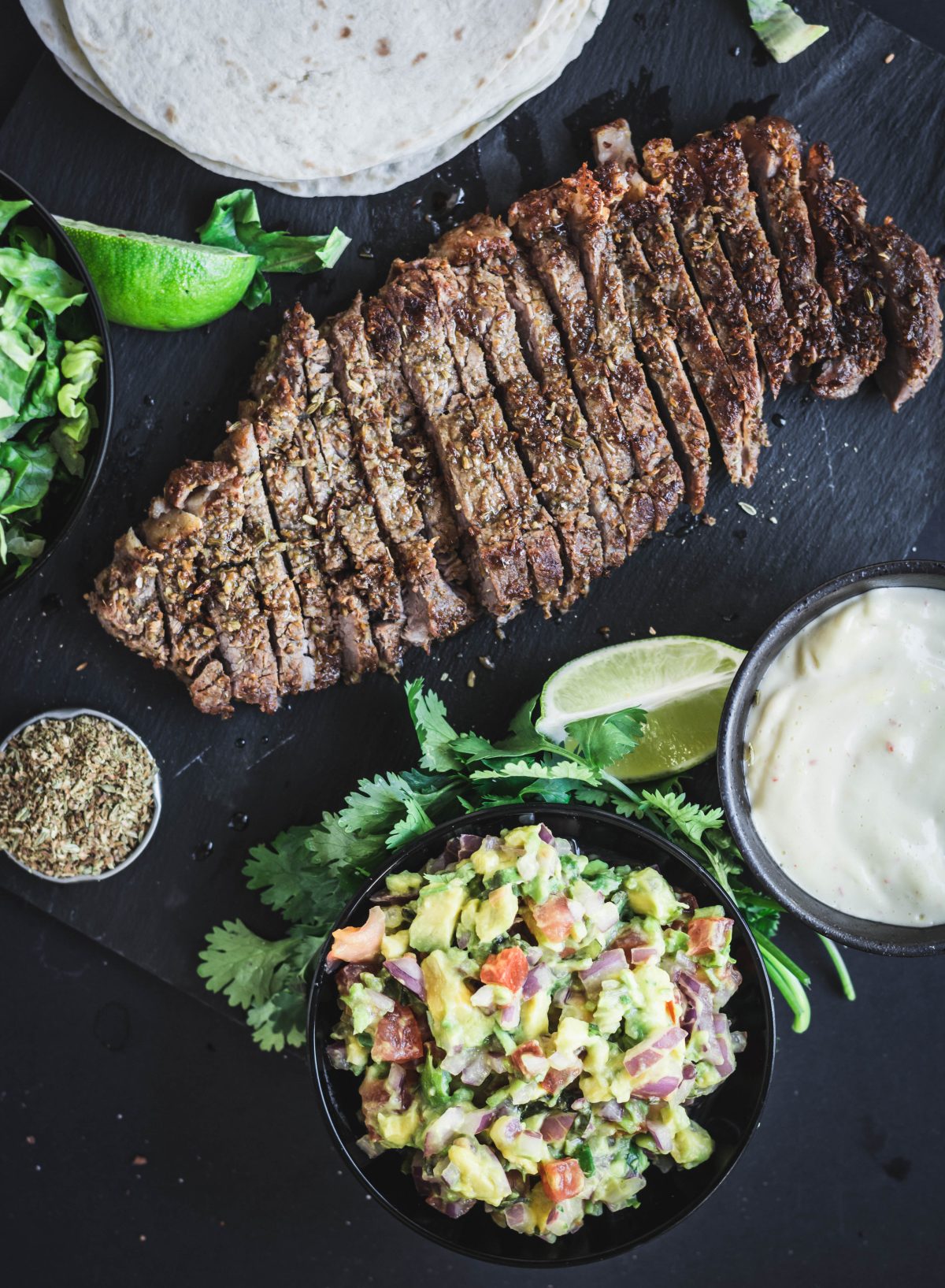 Beef steak Tortillas, Avocado Salsa, Chilli Mayonnaise - thespiceadventuress.com