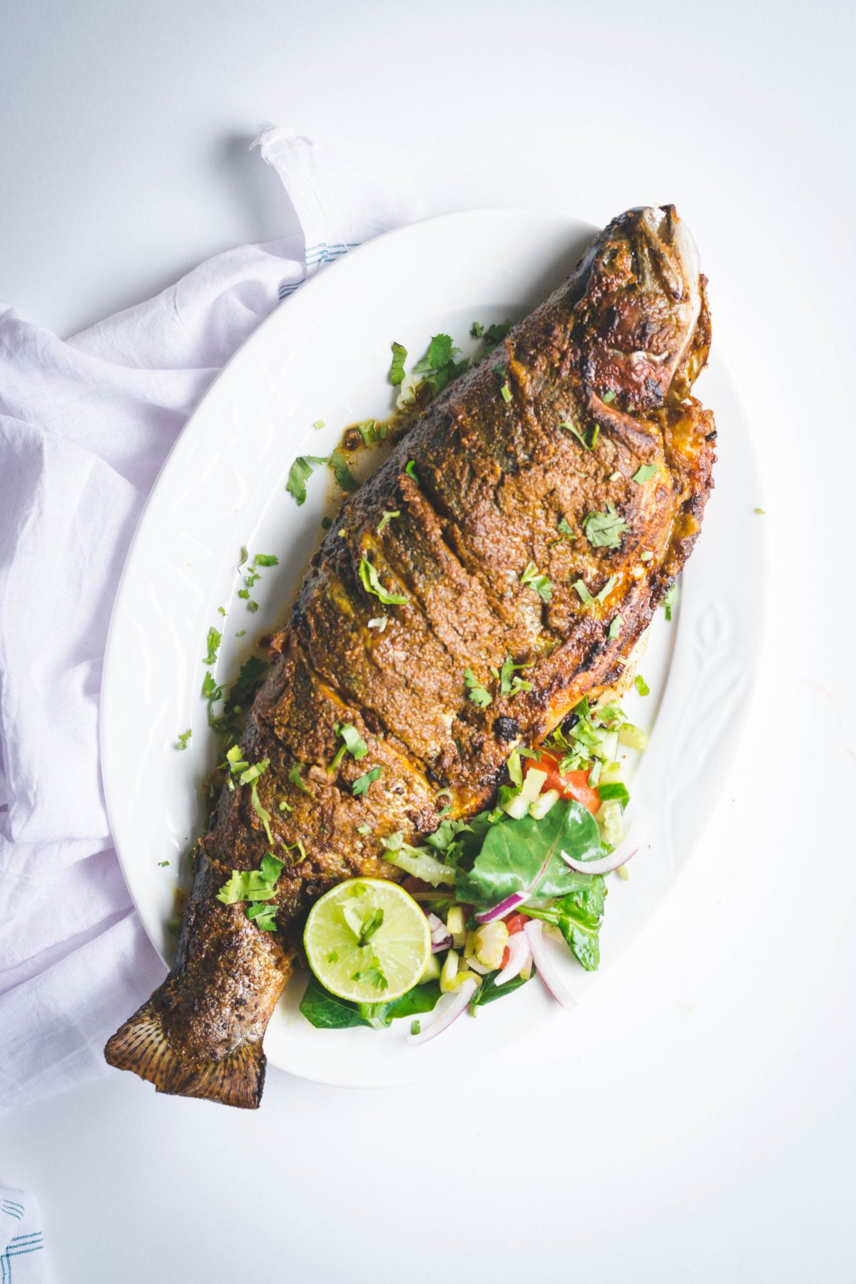Sindhi style Grilled Fish - thespiceadventuress.com
