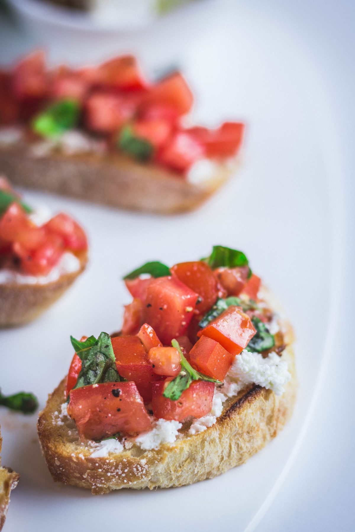 Bruschetta with Marinated Feta - thespiceadventuress.com