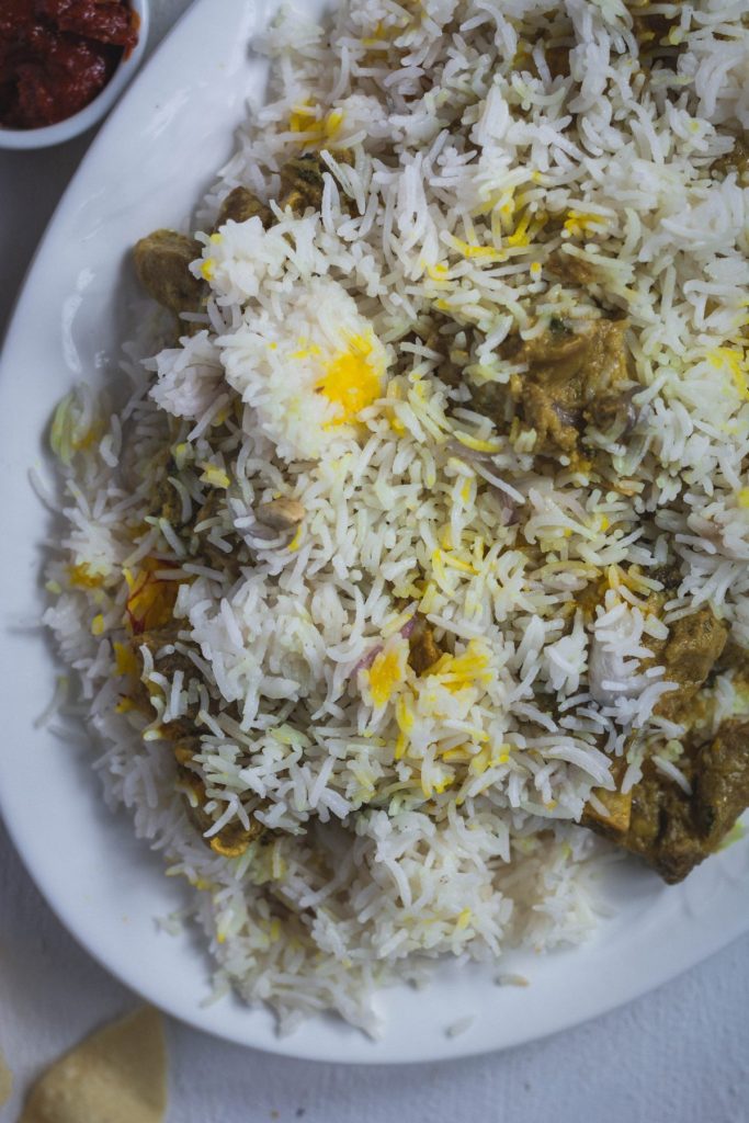 Erachi Biryani (Malabar style Mutton Biryani) - thespiceadventuress.com