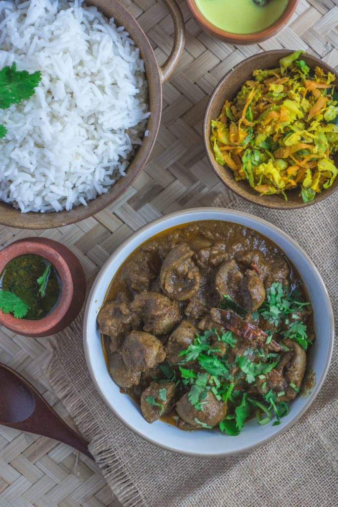 South Indian style Mutton Kidney Roast - thespiceadventuress.com