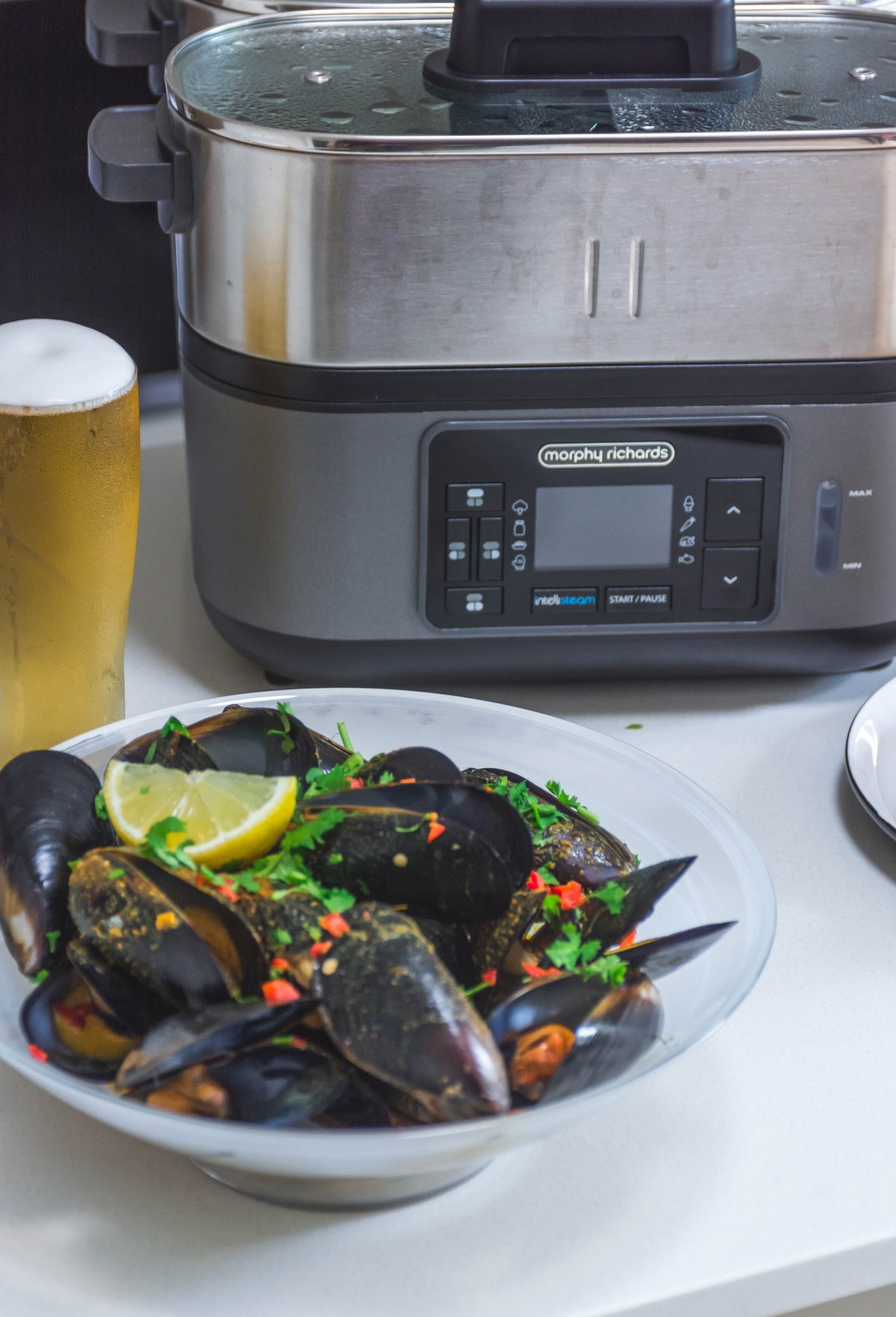 Morphy Richards Intellisteam (Food Steamer) + Recipe for Steamed Mussels with Thai Yellow Curry Paste 
