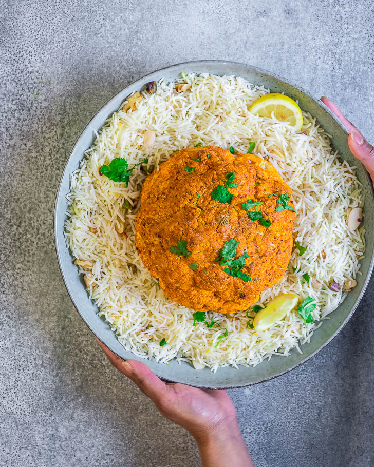 Whole Roasted Tandoori Cauliflower