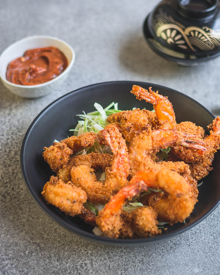 Japanese Shrimp Fry (Ebi Fry) with Katsu Sauce