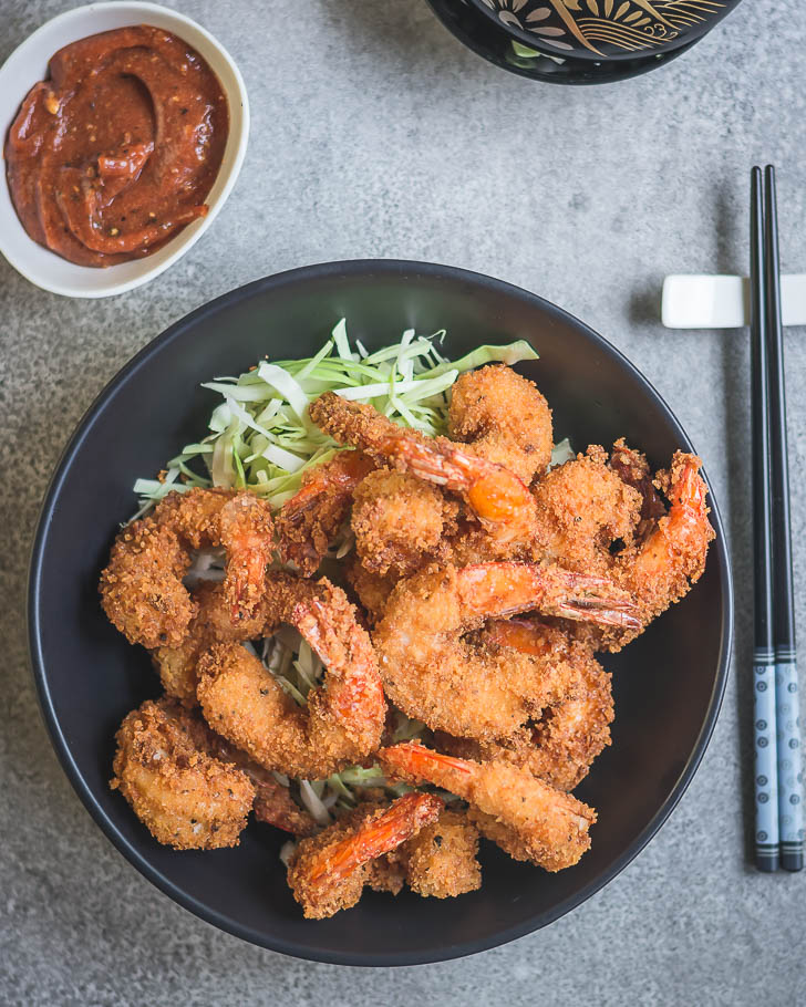 Japanese Shrimp Fry (Ebi Fry) with Katsu Sauce