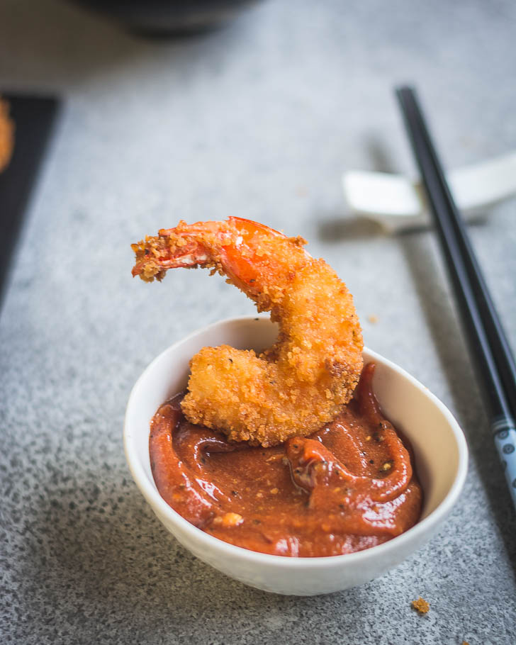 Japanese Shrimp Fry (Ebi Fry) with Katsu Sauce