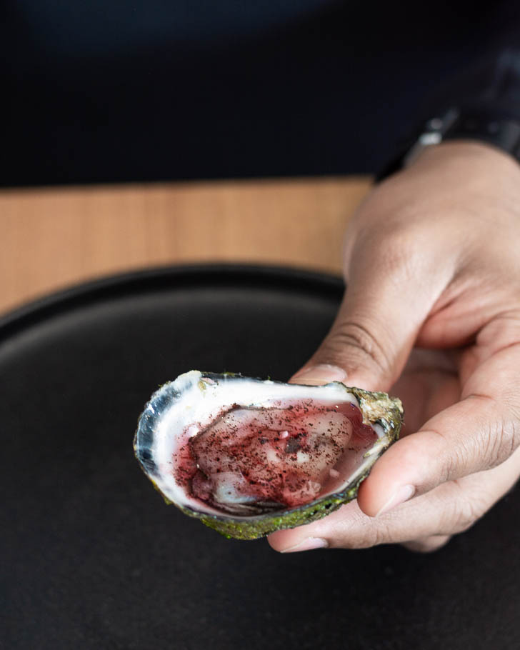 Freshly shucked oysters – pepperberry mignonette