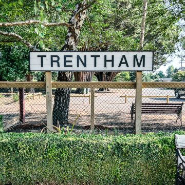 Trentham sign board